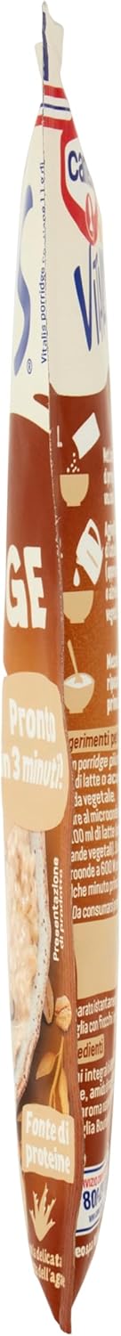 Cameo Vitalis Porridge Gusto Classico con Fiocchi Integrali di Avena e Delicata Vaniglia Bourbon, Preparato Istantaneo, Porridge Pronto in 3 Minuti, Fonte di Proteine, Busta Monoporzione 58 g - Immagine 5