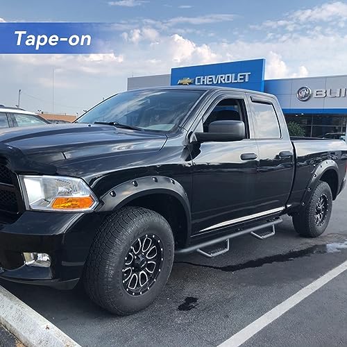 Window Visors Rain Guards for 2009-2018 Dodge Ram 1500 Quad Cab, Out-Channel Window Vent Wind Deflectors Visors Shades for 2019-2023 Ram 1500 Extended Cab Classic Model by YQAUTEC - Image 6