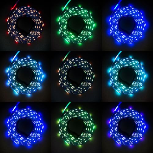 Tira de luces LED RGB 5 metros 150 LEDs con control remoto miniatura 4