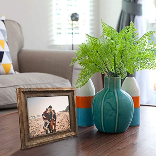 Zbeivan 2-Pack 5X7 Picture Frames Set Vintage Brown Family Art Rustic Photo Frame For Tabletop Stand Or Wall Hanging #TOP4