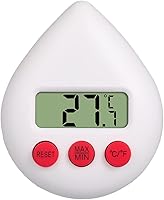 Vista 10 de Medidor de humedad electrónico preciso 2 en 1, lindo termómetro higrómetro, batería AAA, mini sensor de humedad, termómetro para temperatura Negro