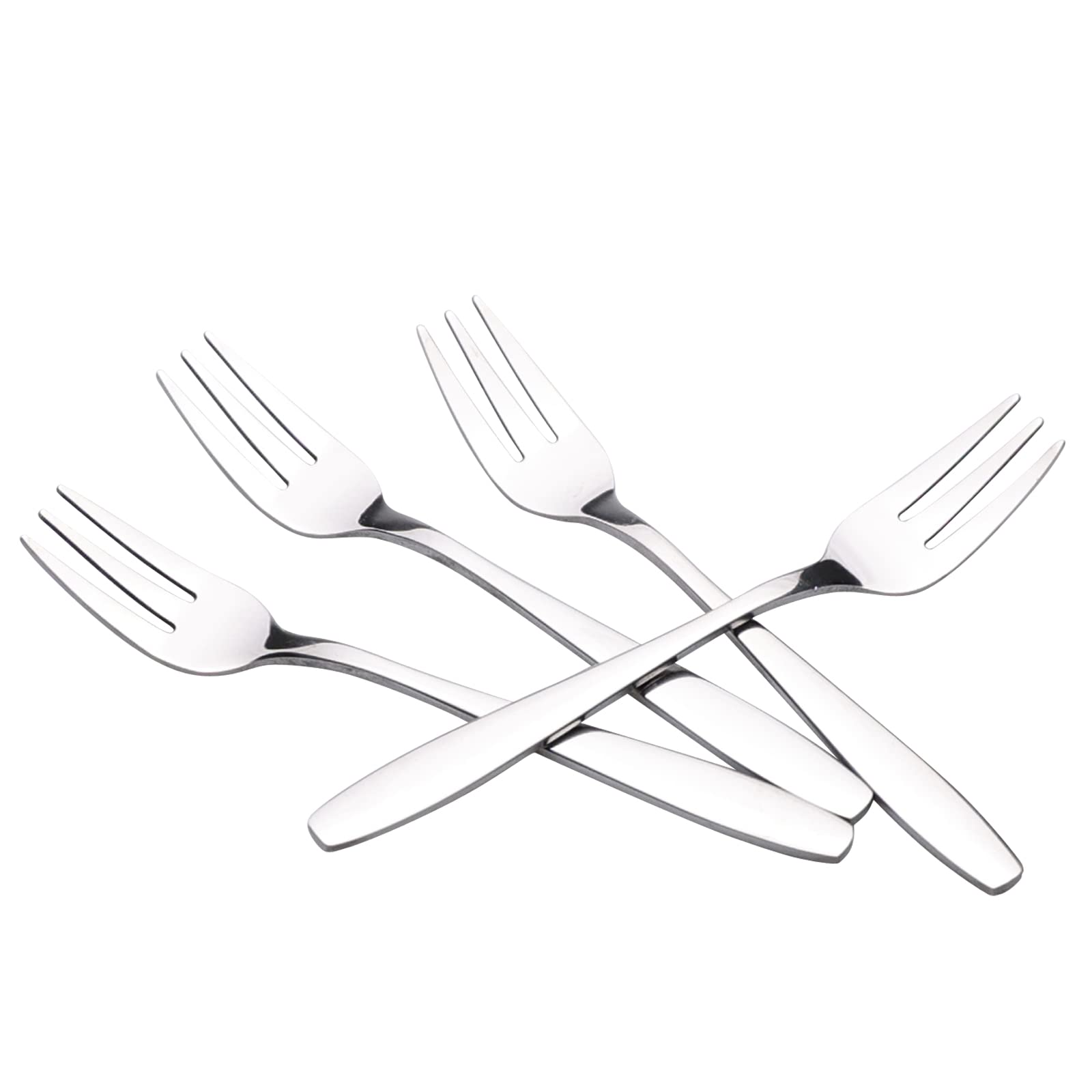 Pekky 12 Pieces 3-Tine Cake Fork Set, Stainless Steel Appetizer Forks — Amazon image 6