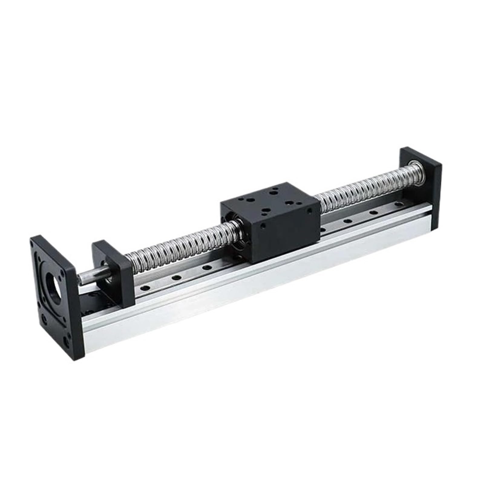 Dual Optical Axis Manual Sliding Table Rail Guide SFU1605 100-500mm Sliding Table Linear Module for 3D Printer(350mm)