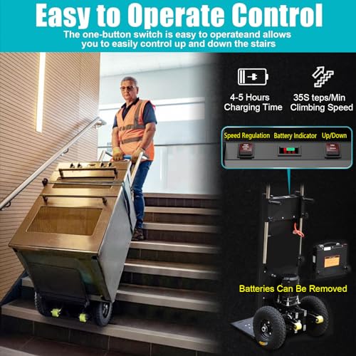 Carretilla Eléctrica para Escaleras 880lb Carga Máx miniatura 4