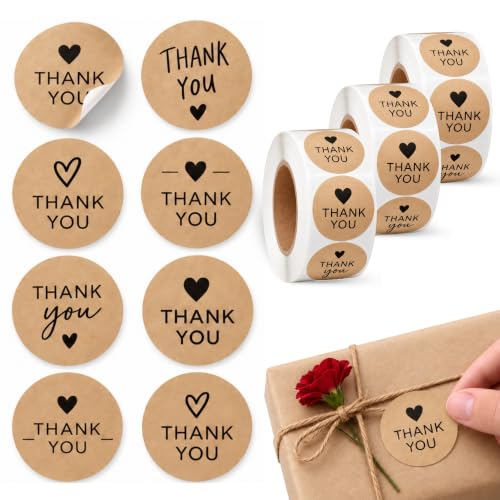 Rollo Pegatinas Agradecimientos para niños, Thank-You stickers, 3 Unidades