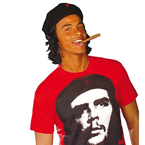 NET TOYS Che Guevara Mütze mit Haaren Cap Hut Freiheitskämpfer roter Stern Kopfbedeckung Kuba Faschingsmütze Karnevalsmütze NET TOYS Che Guevara Mütze mit Haaren Cap Hut Freiheitskämpfer roter Stern Kopfbedeckung Kuba Faschingsmütze Karnevalsmütze