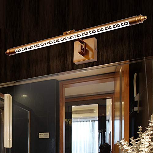 Applique murale LED miroir or clair 70cm pour coiffeuse de salle de bain - 6