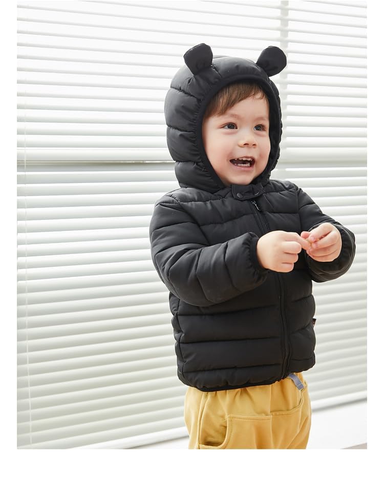 UPlee 3M - 3T Baby Girls Boys Winter Coats for Toddlers Lightweight Puffer Jacket Kids Down Alternative Outerwear2