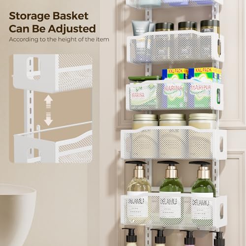 Delamu-8-Tier-Over-the-Door-Pantry-Organizer-2in1-Hanging-or-Wall-Mount-Spice-Rack-Seasoning-Adjustable-Heavy-Duty-Narrow-Pantry-Door-Organizer-and-Storage-for-Kitchen-Cabinet-and-Bathroom12-White