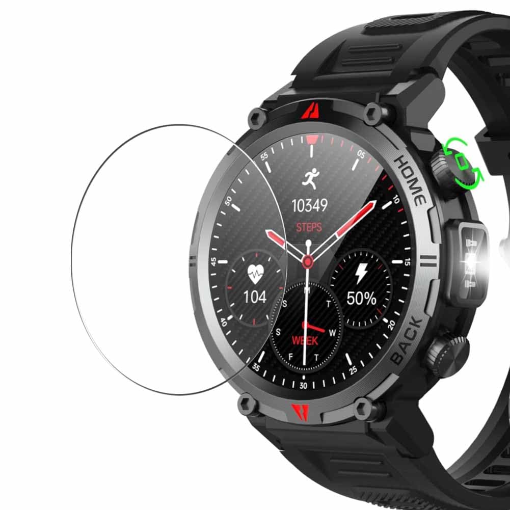 [3 Pack] Synvy Screen Protector Film, compatible with IFMDA S100 1.45"" smartwatch Smart Watch Guard Sticker [ Not Tempered Glass Protectors ], Transparent