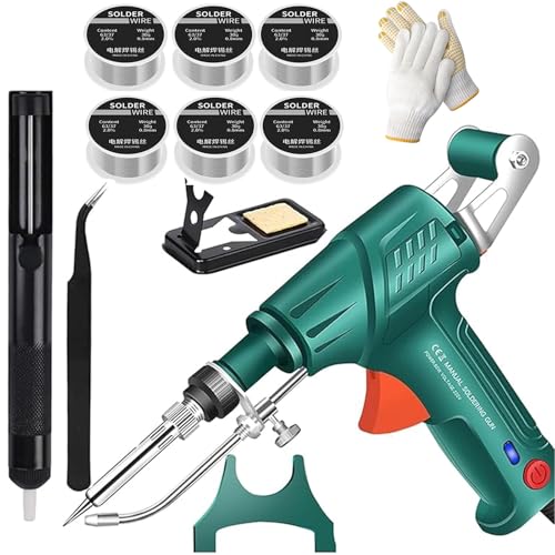 Ayyecoeeye Pistola de Soldadura 3 en 1 Láser Portátil Calentada Internamente Industrial Láser Económica Herramienta para Eliminación de Óxido, Corte y Soldadura con Seis Rollos de Alambre de Repuesto