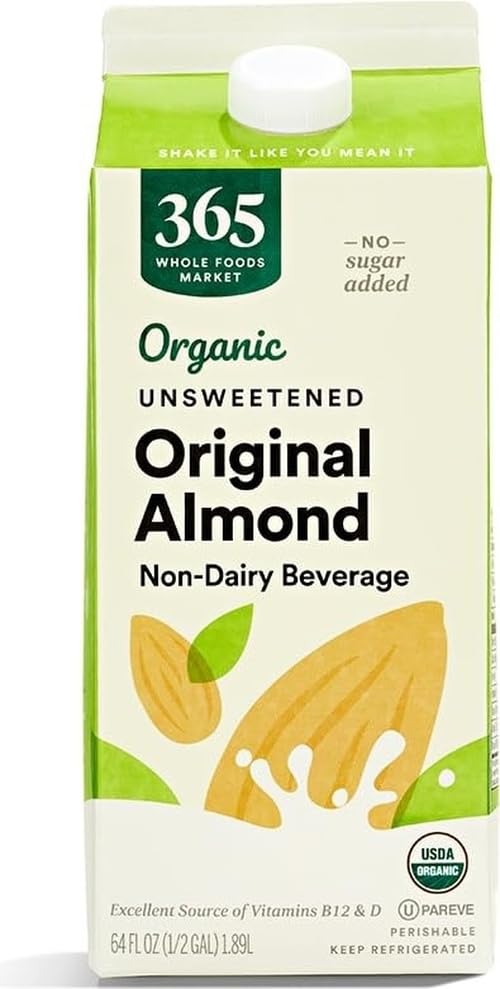 Image of 365 by Whole Foods Market, Organic Almondmilk Unsweetened, 64 fl oz