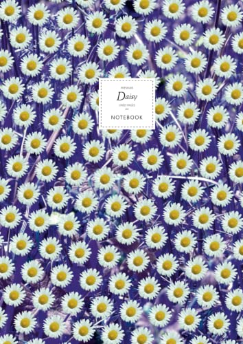 Daisy Notebook - Lined Pages - A4 - Premium: (Purple Leaf Edition) Fun notebook 192 lined pages (A4 / 8.27x11.69 inches / 21x29.7cm)