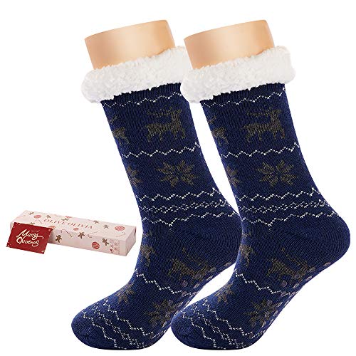 Men's Sherpa Fluffy Fleece Socks,Increbible Soft Warm Cozy Fuzzy chrismas socks