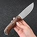 SDOKEDC Fixed Blade Knife DC53 Steel Micarta Handle Kydex Sheath for EDC Outdoor Camping Survival Hunting (White Stone Wash)