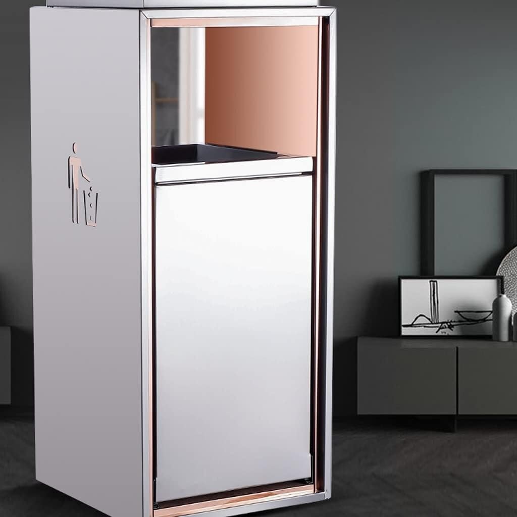 Stainless Steel Ashtray Trash Can with Anti-Fingerprint Coating – Hotel Lobby & Outdoor Use, 72cm