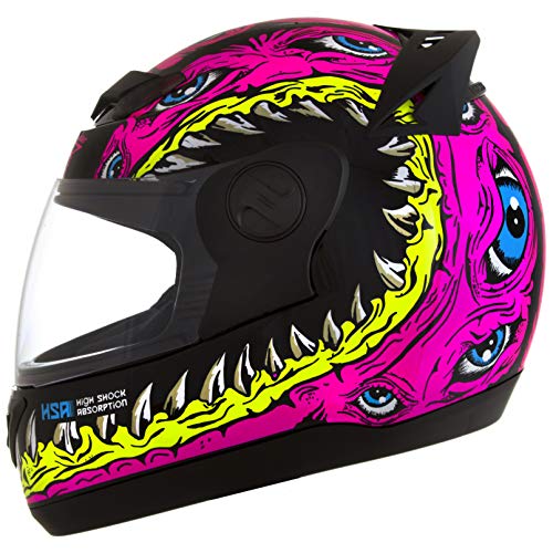 Pro Tork Capacete Evolution G6 Jaws 58 Preto/Rosa
