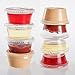 Golden Apple, 2-Ounce Clear Plastic Jello Shot Souffle Cups with Lids, Sampling Cup (100 Sets), BPA Free…