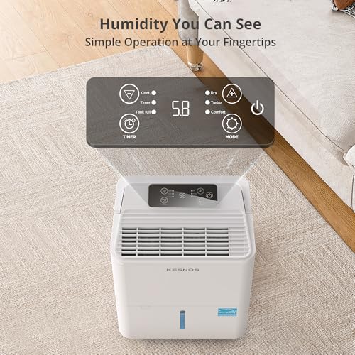 Image of 30 Pints Energy Star Dehumidifier for Home, Ultra-Quiet 36 dB, 2500 Sq. Ft.