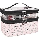 2. Geschichte Design: Dieses Produkt hat ein geschichtetes Design im Vergleich zu den vorherigen Single-Space Make-up-Tasche, die es einfach macht, zu klassifizieren und zu speichern Make-up-Utensilien.