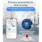 Air Tracker Tag, IP67 Waterproof Bluetooth Tracker, Keychain Finder, Item Locator Compatible with iOS and Android for Backpacks, Suitcases and Wallets, Cars, Keys and Cameras (White-1) - Image 5