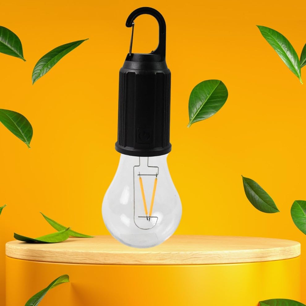 Image of Rechargeable LED Camping Lantern with 3 Light Modes Portable Emergency Light with Clip Hook for Camping Hiking Power Cut Use