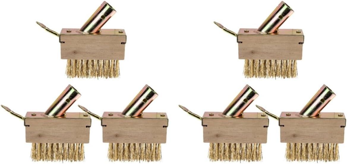 BESPORTBLE 6pcs Wire Weeding Remover Brush for Outdoor Patio Crevice Tool for Stubborn Grass and Moss for Driveways and Sidewalks