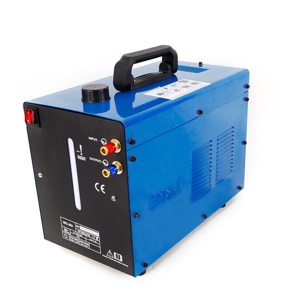 awolsrgiop 110V TIG Cooler Welder Water Cooler 10L Tig Miller Welder Torch Water Cooling Machine Cooling Tank 1500W Forward-Tilled Filling Port Upgraded Plug-in Practical Water Tank