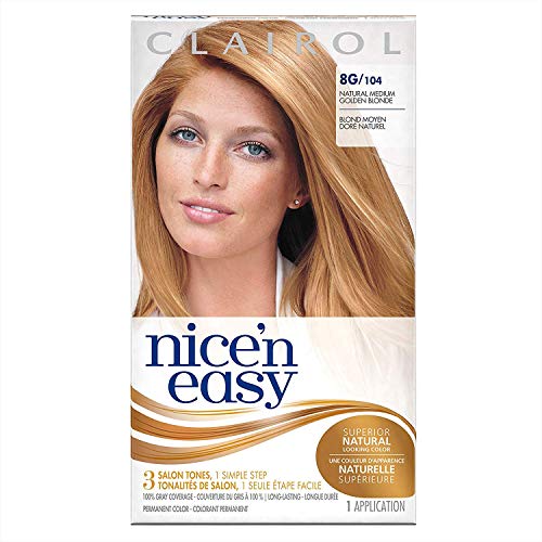 Nice 'n Easy Permanent Color, Natural Medium Golden Blonde 8G[104] 1 ea (Pack of 2)