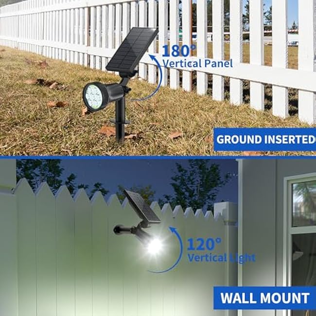 Outdoor Solar Spotlight Solar Lights Yellow Light