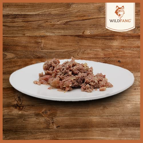 Wildfang® Premium Hunde-Nassfutter I Monoprotein I getreidefrei I B.A.R.F Qualität (Rind pur, 6 x 400g)