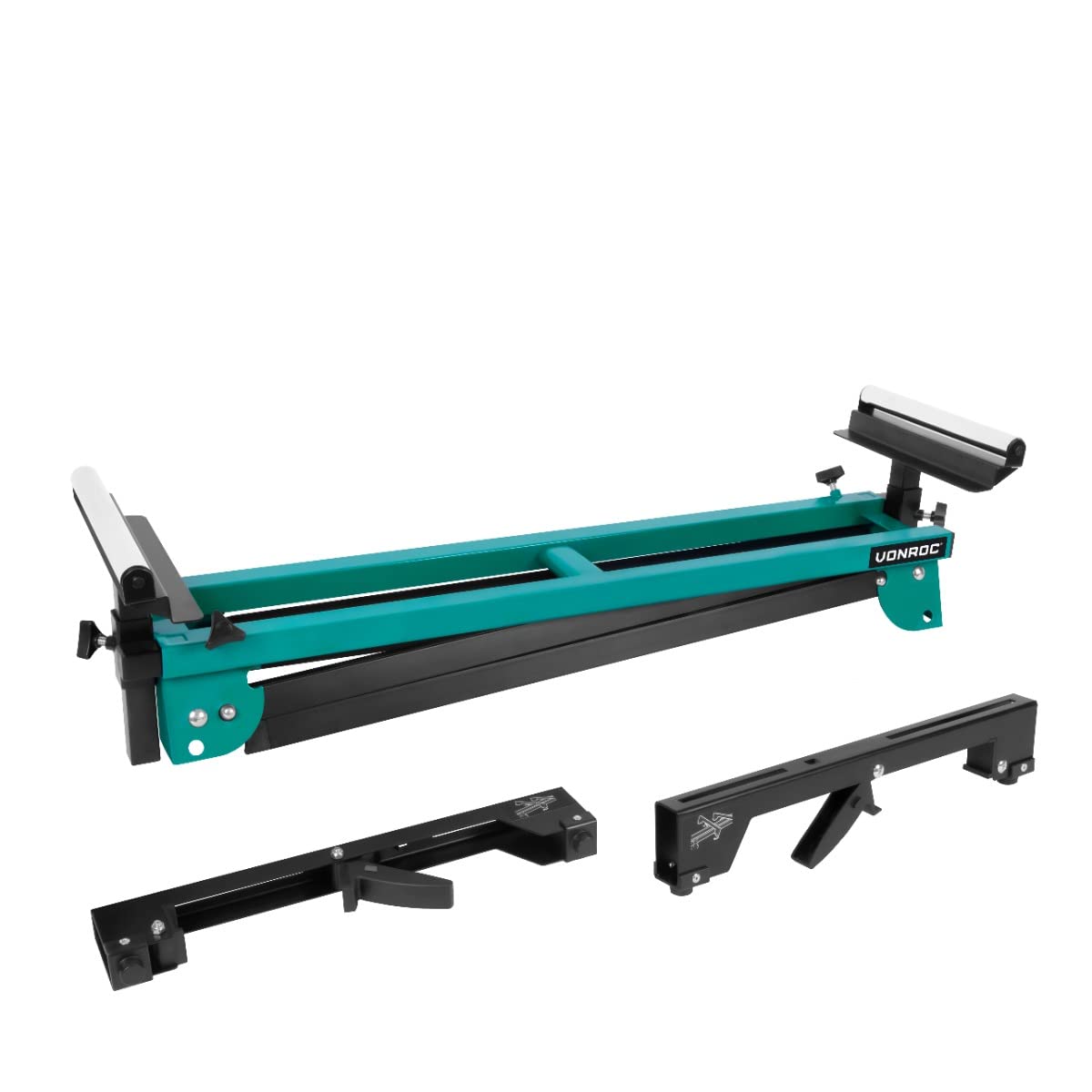 VONROC Soporte de ingletadoras - Base universal - Ajustable en altura y anchura - Capacidad de carga de 150 kg