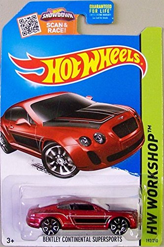 Hot Wheels Bentley Continental Supersports rojo 1:64 miniatura 1
