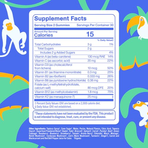 image for First Day Kids Multivitamin Gummies Age 4+, Strawberry & Orange - Kids