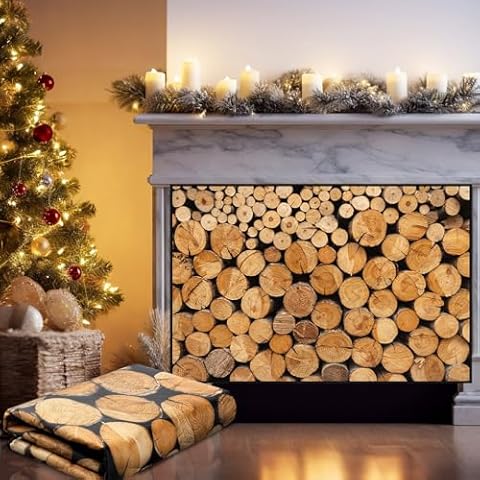 Cinnvoice Magnetic Fireplace Cover with 12 Magnets Cover