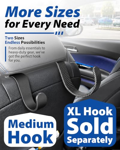 Image of Travel Depot Car Headrest Hooks, 50.7 LB Heavy Duty Purse Hooks, 2-Pack