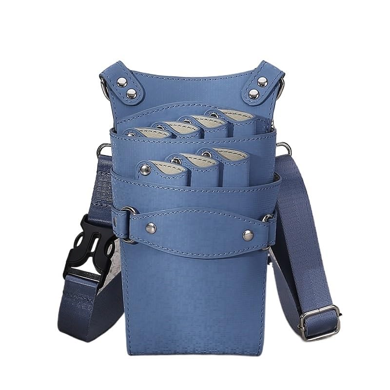 Sac pour matériel de coiffure Sac banane for ciseaux de coiffure, sac messager for coiffeur, pochette de barbier à 7 positions, étui à outils for salon de beauté, sac de barbier