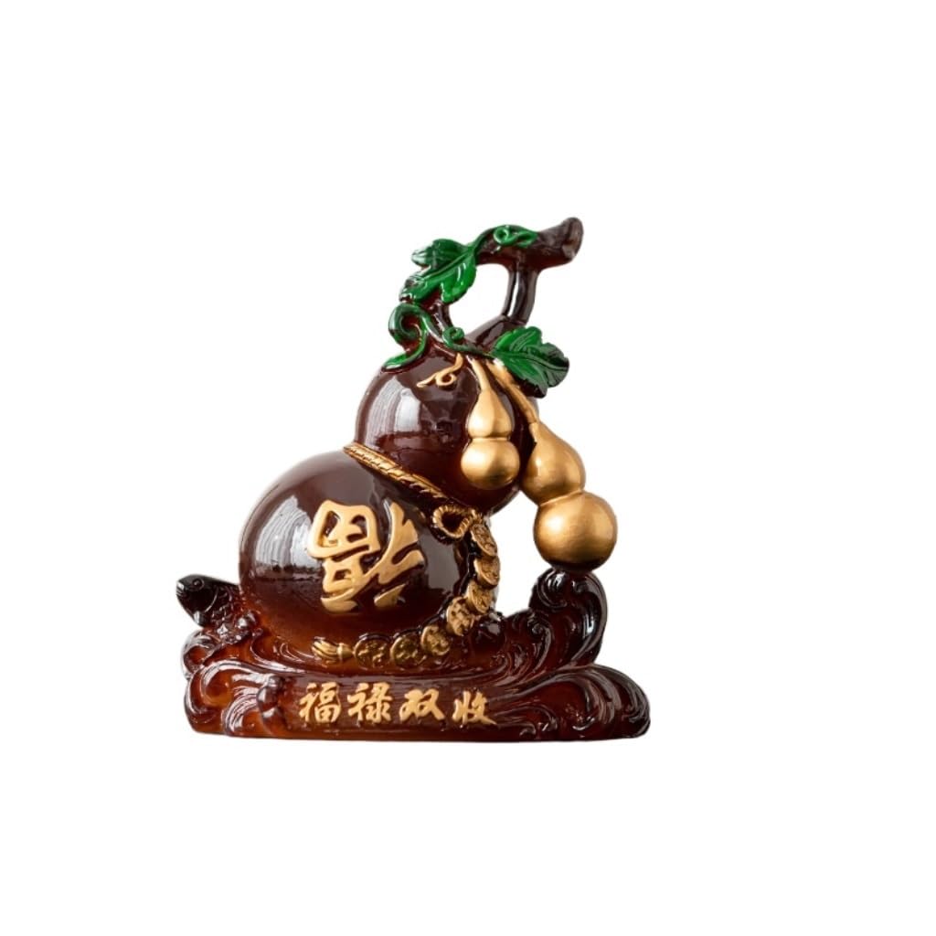 CLARISSABEL Tea Pets Resin Kung Fu Tea Set Accessories Color-changing Gourd Tea Pet Home Office Can Raise Tea Toy Tea Set Accessories(C)