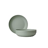 Mepal - Piatto Fondo 4 Pezzi Silueta - Lavabile in lavastoviglie e microonde