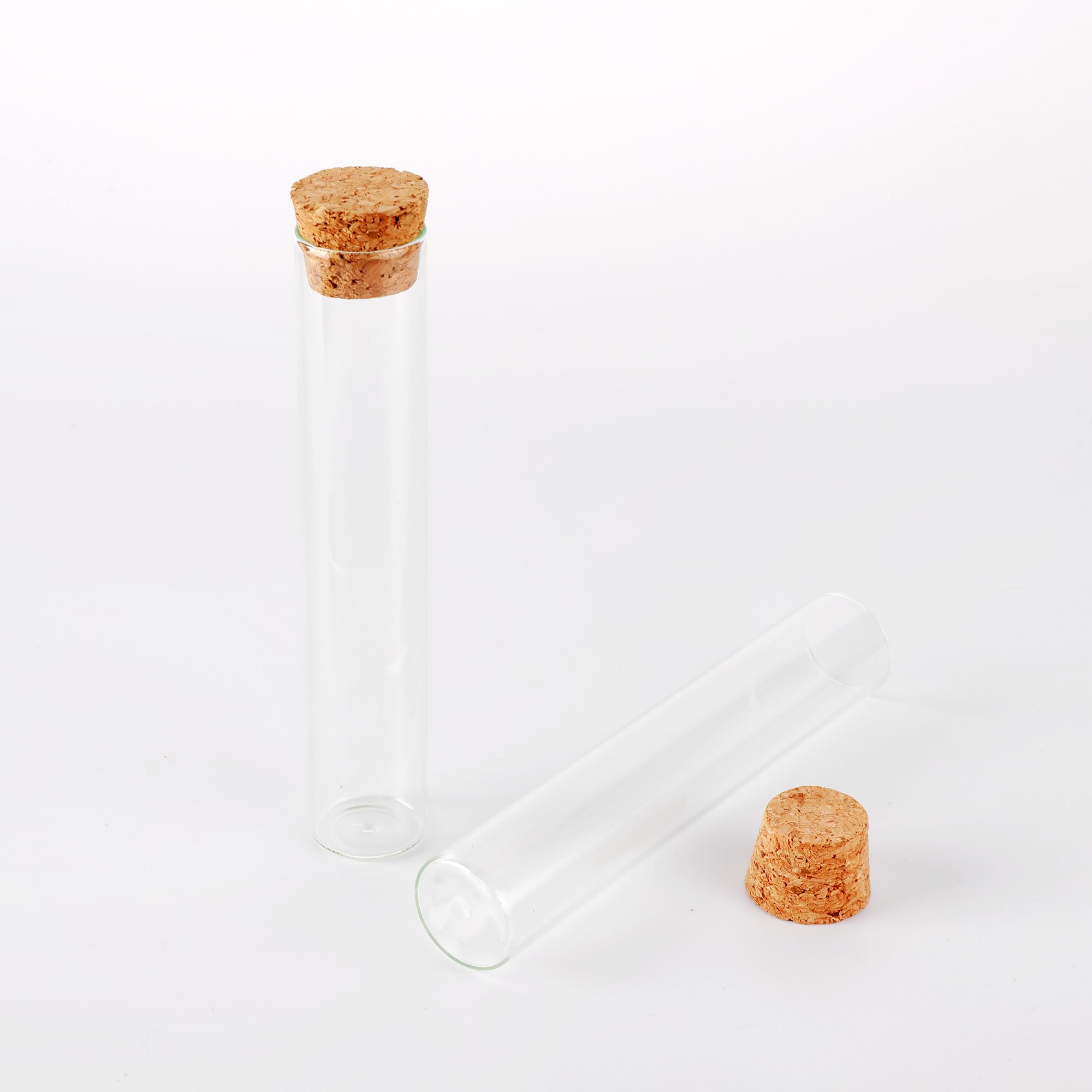 16pcs 28ml Test Tube with Cork Stopper,Mini Vials with Corks,Small Glass Vials with Cork.
