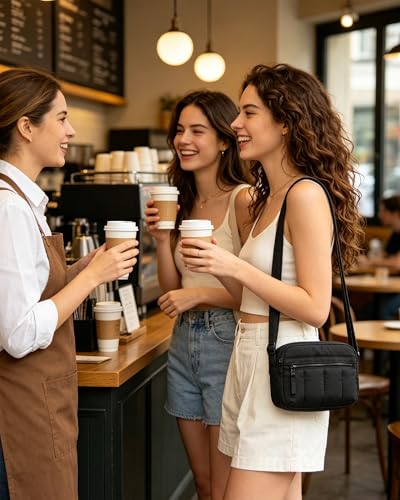 BAGSMART Puffy Crossbody Purse