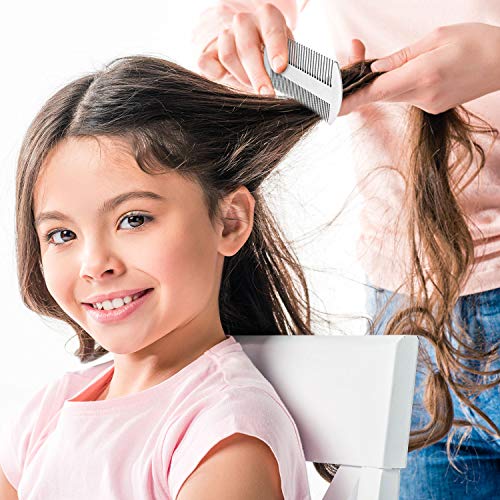 2 Pieces Silver Wallet Comb Stainless Steel Credit Comb Dual Action Stainless Steel Comb Hair Styling Cutting Hair Comb #TOP6