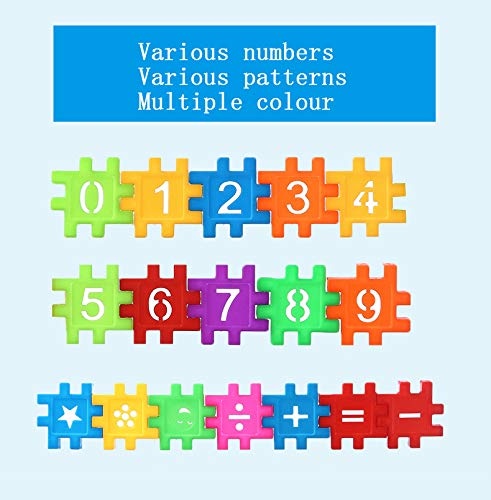 DEJUN Interlock Blocks Toys, Kids Building Blocks Set, Educational Toys, Construction Play Board Building Blocks, Recreational, Educational Conventional Toys Gift for Boys Girls (100 PCS)