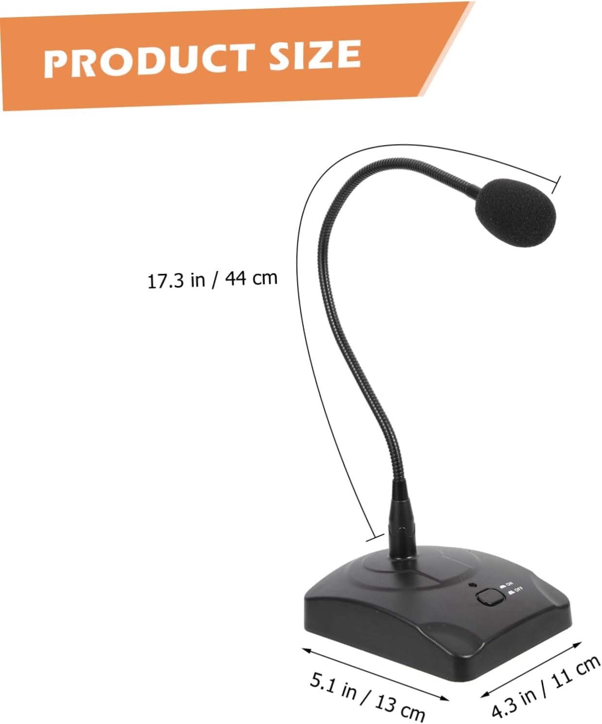 Multi-Functional Pc Microphone High Sensitivity Gooseneck Mic Conference Chat Mic for Computer Cable