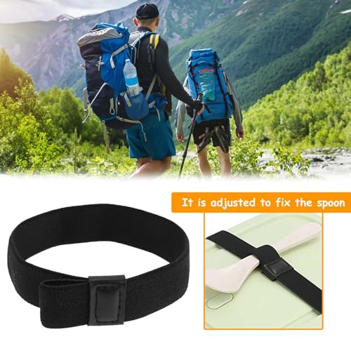 Les-Theresa 5Pcs Lunch Box Bands Elastic, Bento Box Straps Adjustable, Double Layer Lunchbox Strap for Picnic Camping Travel - Image 3