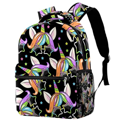 Sac de voyage décontracté et scolaire à motif licorne pour ados actifs