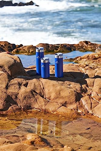 Image of Stanley AeroLight Transit Bottle 20 oz | Locking Drink Through Lid | Leak Resistant Water Bottle or Coffee Travel Mug | Lightweight Insulated Stainless Steel | BPA-Free | Lapis Glimmer (Pack of 4)
