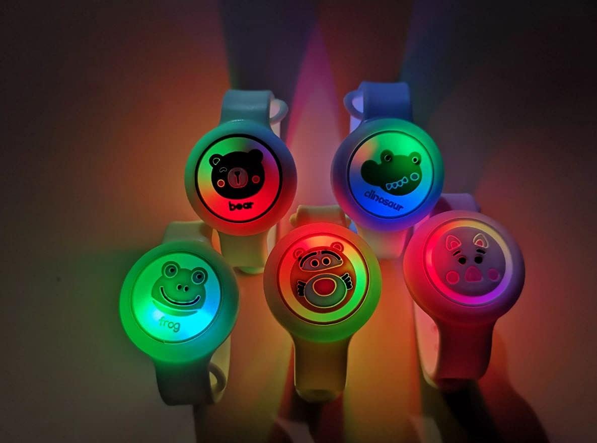 Samariya LED Light Mosquito Repellent Band Anti-Mosquito Wristband/Bracelet Waterproof Bracelet For Outdoor & Indoor Protection Babies/Kids/Boys/Girls Baby Wrist Band (1)-image-4