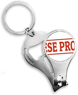 Selo de produto chinês vermelho padrão vermelho alicate anel chaveiro abridor de garrafa cortador