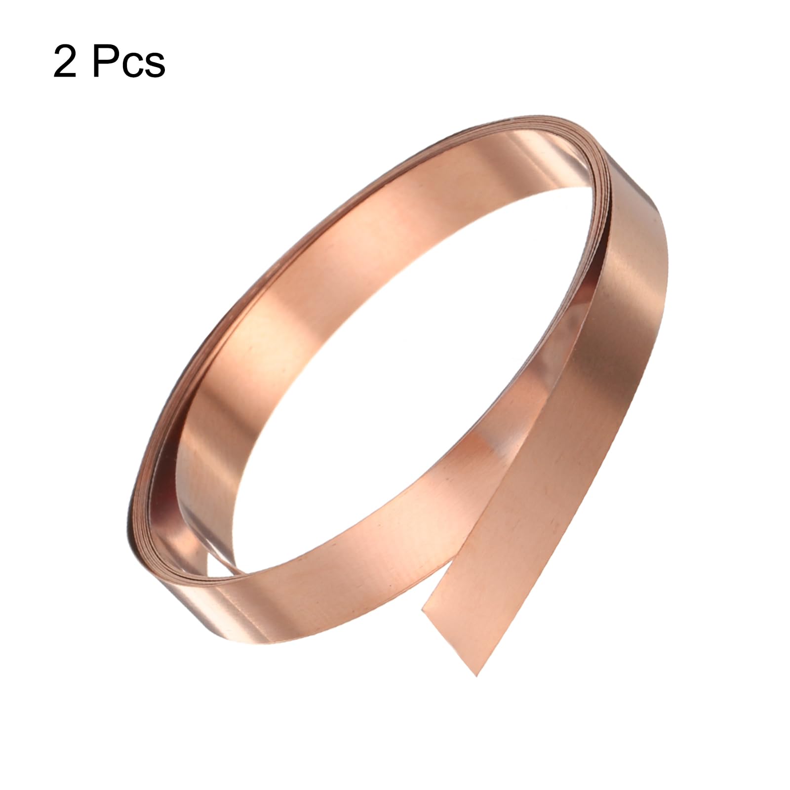 QUARKZMAN 2 sztuki rolka blachy miedzi o grubości 0,2 mm, 99,95% czysta miedź, wodoszczelna metalowa folia do budowy elektroniki DIY (0,4" szerokości x 3,28ft)